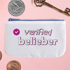 Verified Belieber Large Coin Purse by Valentinaart