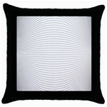 Pattern Background Monochrome Throw Pillow Case (Black) Front