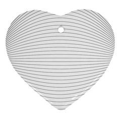 Pattern Background Monochrome Heart Ornament (two Sides) by BangZart