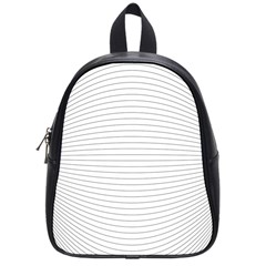 Pattern Background Monochrome School Bag (small) by BangZart