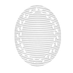 Pattern Background Monochrome Oval Filigree Ornament (two Sides) by BangZart