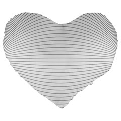 Pattern Background Monochrome Large 19  Premium Heart Shape Cushions by BangZart