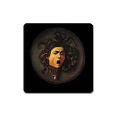 Medusa Square Magnet by Valentinaart