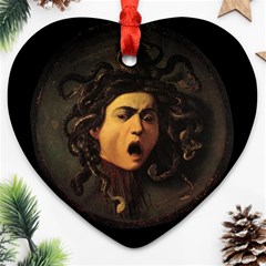 Medusa Heart Ornament (two Sides) by Valentinaart