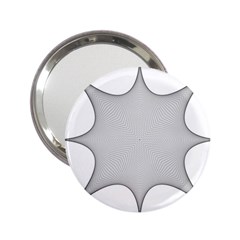 Star Grid Curved Curved Star Woven 2 25  Handbag Mirrors by BangZart