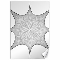 Star Grid Curved Curved Star Woven Canvas 24  X 36  by BangZart