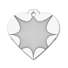 Star Grid Curved Curved Star Woven Dog Tag Heart (two Sides) by BangZart