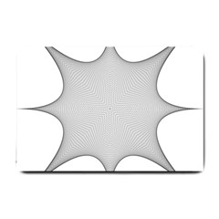 Star Grid Curved Curved Star Woven Small Doormat  by BangZart