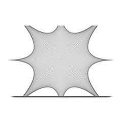 Star Grid Curved Curved Star Woven Plate Mats by BangZart