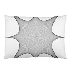 Star Grid Curved Curved Star Woven Pillow Case by BangZart