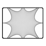 Star Grid Curved Curved Star Woven Fleece Blanket (Small) 50 x40  Blanket Front