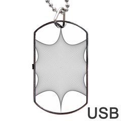 Star Grid Curved Curved Star Woven Dog Tag Usb Flash (two Sides) by BangZart