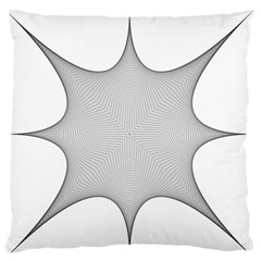 Star Grid Curved Curved Star Woven Large Flano Cushion Case (two Sides) by BangZart