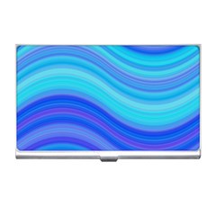 Blue Background Water Design Wave Business Card Holders by BangZart