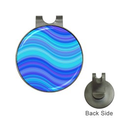 Blue Background Water Design Wave Hat Clips With Golf Markers by BangZart