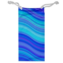 Blue Background Water Design Wave Jewelry Bag by BangZart