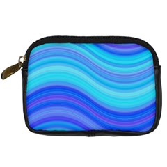 Blue Background Water Design Wave Digital Camera Cases by BangZart