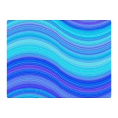 Blue Background Water Design Wave Double Sided Flano Blanket (mini)  by BangZart