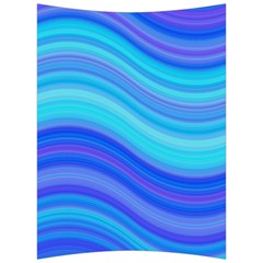 Blue Background Water Design Wave Back Support Cushion by BangZart