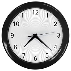 Background Line Motion Curve Wall Clocks (black) by BangZart