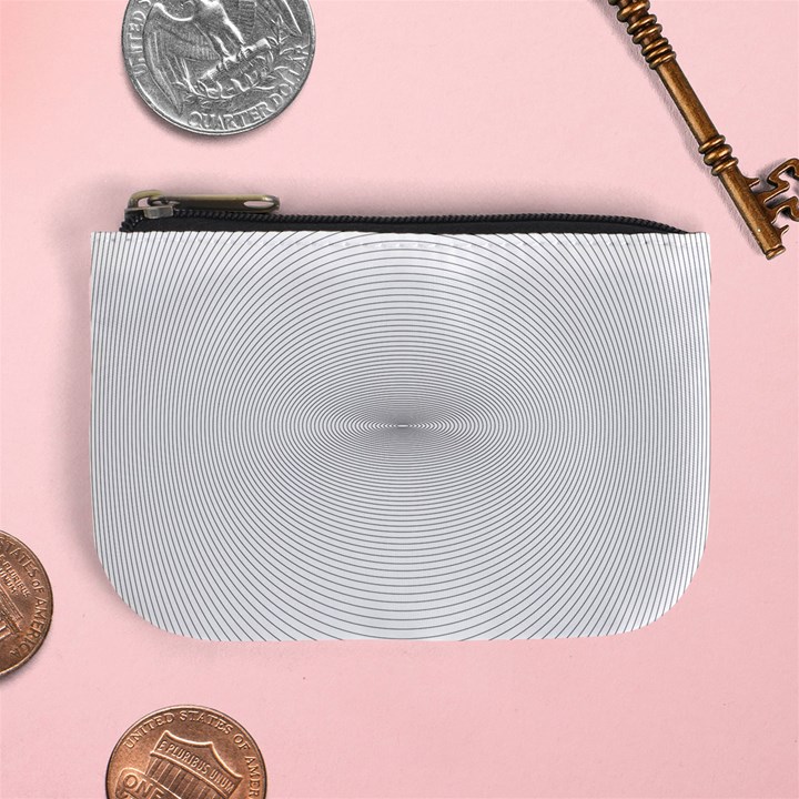 Background Line Motion Curve Mini Coin Purses