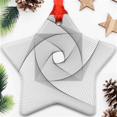 Rotation Rotated Spiral Swirl Ornament (Star)