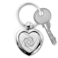 Rotation Rotated Spiral Swirl Key Chains (Heart) 