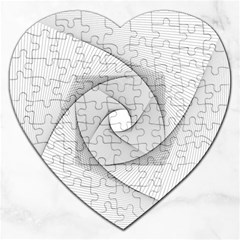 Rotation Rotated Spiral Swirl Jigsaw Puzzle (Heart)