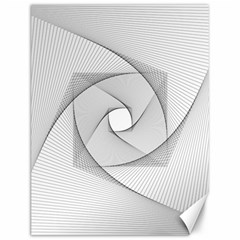 Rotation Rotated Spiral Swirl Canvas 12  X 16   by BangZart