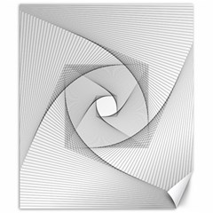 Rotation Rotated Spiral Swirl Canvas 20  X 24   by BangZart