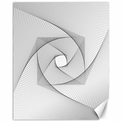 Rotation Rotated Spiral Swirl Canvas 11  X 14   by BangZart