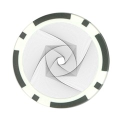 Rotation Rotated Spiral Swirl Poker Chip Card Guard