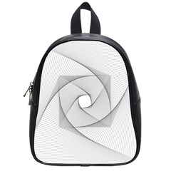 Rotation Rotated Spiral Swirl School Bag (Small)