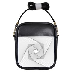 Rotation Rotated Spiral Swirl Girls Sling Bags