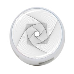 Rotation Rotated Spiral Swirl 4-Port USB Hub (Two Sides) 