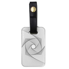 Rotation Rotated Spiral Swirl Luggage Tags (One Side) 