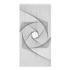 Rotation Rotated Spiral Swirl Shower Curtain 36  x 72  (Stall) 