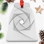 Rotation Rotated Spiral Swirl Bell Ornament (Two Sides) Front