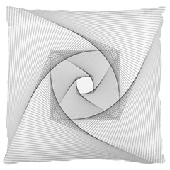 Rotation Rotated Spiral Swirl Large Cushion Case (One Side)