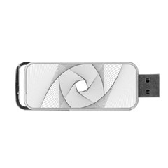 Rotation Rotated Spiral Swirl Portable Usb Flash (two Sides) by BangZart