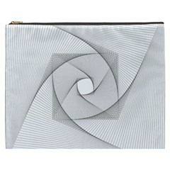 Rotation Rotated Spiral Swirl Cosmetic Bag (XXXL) 