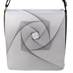 Rotation Rotated Spiral Swirl Flap Messenger Bag (s) by BangZart