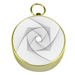 Rotation Rotated Spiral Swirl Gold Compasses