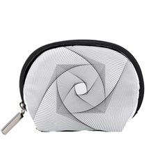 Rotation Rotated Spiral Swirl Accessory Pouches (Small) 