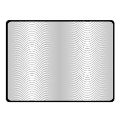 Monochrome Curve Line Pattern Wave Double Sided Fleece Blanket (small)  by BangZart