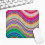 Wave Background Happy Design Large Mousepads Front