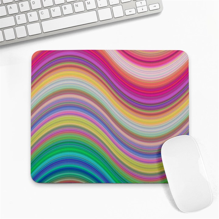 Wave Background Happy Design Large Mousepads