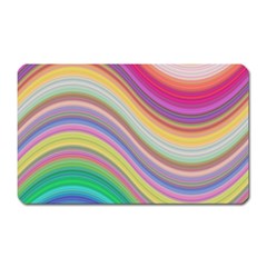 Wave Background Happy Design Magnet (rectangular) by BangZart