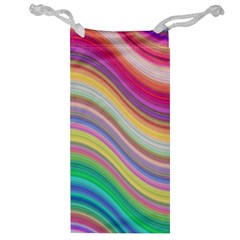 Wave Background Happy Design Jewelry Bag by BangZart