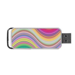 Wave Background Happy Design Portable Usb Flash (one Side) by BangZart